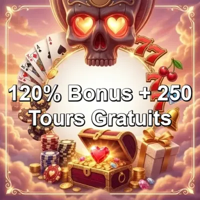 120% bonus et 250 tours gratuits sur Tortuga Casino